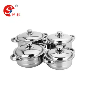 Set von 3pcs/4pcs dient topf niedrigen kasserolle mit deckel Casserole Dish