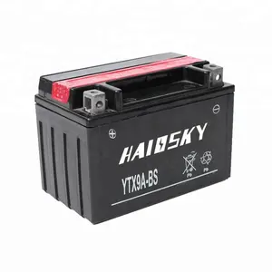 Haissky YTX9A-BS MF Chumbo Ácido de Bateria Seca Cobrada CH150 12v 9ah Bateria Da Motocicleta para HONDA
