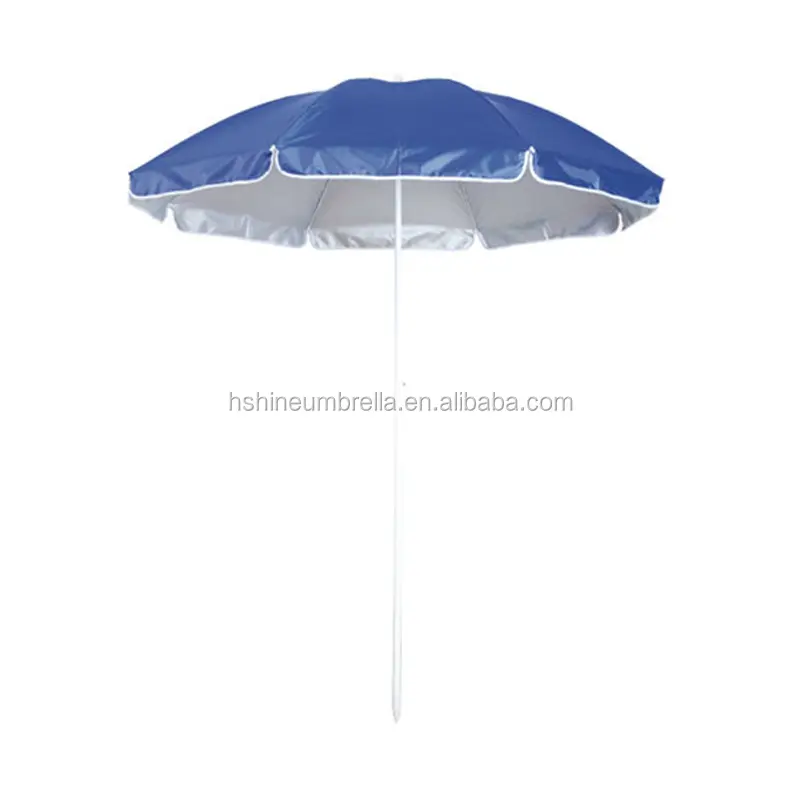 Уличный пляжный зонт с металлической рамой и высокой УФ-защитой, 6 футов