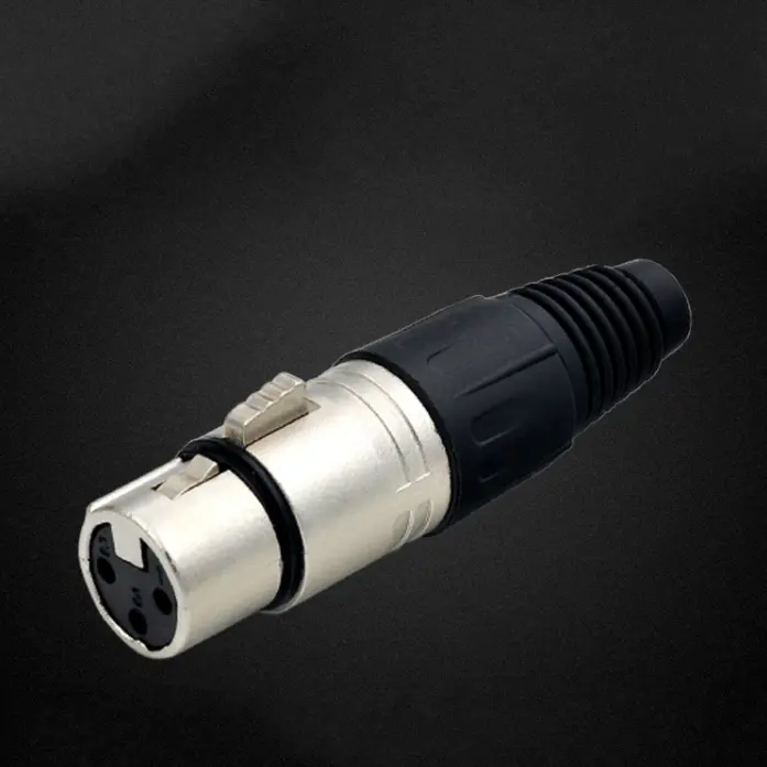 Microfoonkabel Xlr 3 Connector Amfenol Fabriek Oem Ondersteuning Mannelijke Vrouwelijke Audio & Video Puur Koper Zilver Plating Vrouw 2