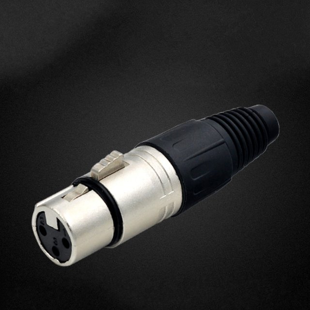 Microphone Cable XLR 3 Connector Amphenol Factory OEM Support Pure Copper Silver Plated Female 2 Jack Audio Video Male Female