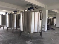 Réservoir de mélange de jus en acier inoxydable de haute qualité avec agitateur