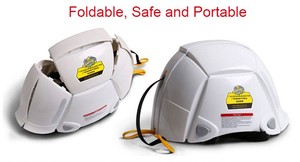 安全ハードハット防災用折りたたみヘルメットポータブル簡単折りたたみ/展開小ボリューム - Product Image 3