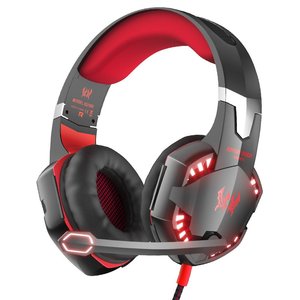 KOTION Ear <span class=keywords><strong>Headset</strong></span> Gaming, headphone berkabel lampu LED dengan mikrofon untuk PC Game - Product Image 2