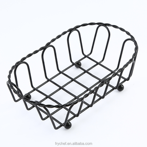 Metal Wire Mini French Fries <strong>Display</strong> <strong>Basket</strong>, Metal Twist Shape Bread <strong>Basket</strong>, Tableware F0071 - Product Image 5
