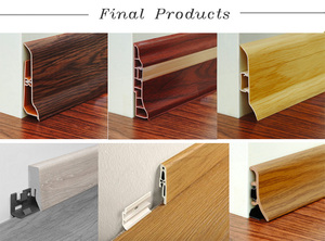 Sàn Ván Chân Tường PVC Ốp Chân Tường Hội Đồng Quản Trị Molding Làm Máy Đùn - Product Image 4