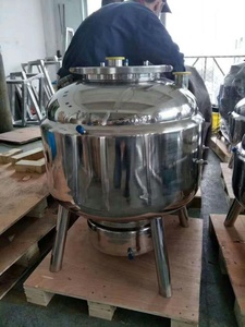 Recipiente con revestimiento extractor personalizado, bobina de refrigeración y <span class=keywords><strong>tubo</strong></span> de inmersión, 100l a 600L - Product Image 4