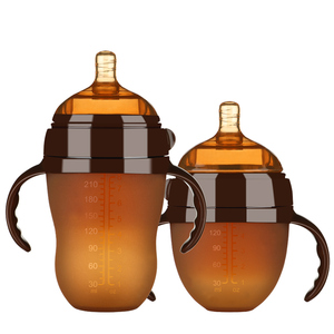 Silicone per bambini imitazione latte materno largo diametro del bambino che odia la nonna biberon Anti-flatulenza bottiglia per lo svezzamento del latte - Product Image 1