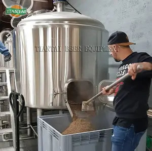 1000L 10hl Dampf beheizt 2 schiff edelstahl mash tun 1000l bier brauen wasserkocher