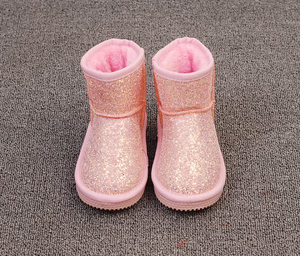 Autunno e inverno nuovi stivali da <span class=keywords><strong>neve</strong></span> per bambini stivali caldi stivali corti da ragazza paillettes <span class=keywords><strong>scarpe</strong></span> di cotone da ragazza - Product Image 2