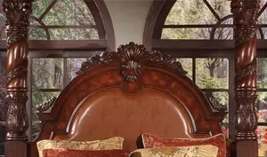Bisini ชุดห้องนอนไม้ผลิตภัณฑ์ใหม่,เตียงคิงไซส์หรูหราทำจากไม้แข็งแรง