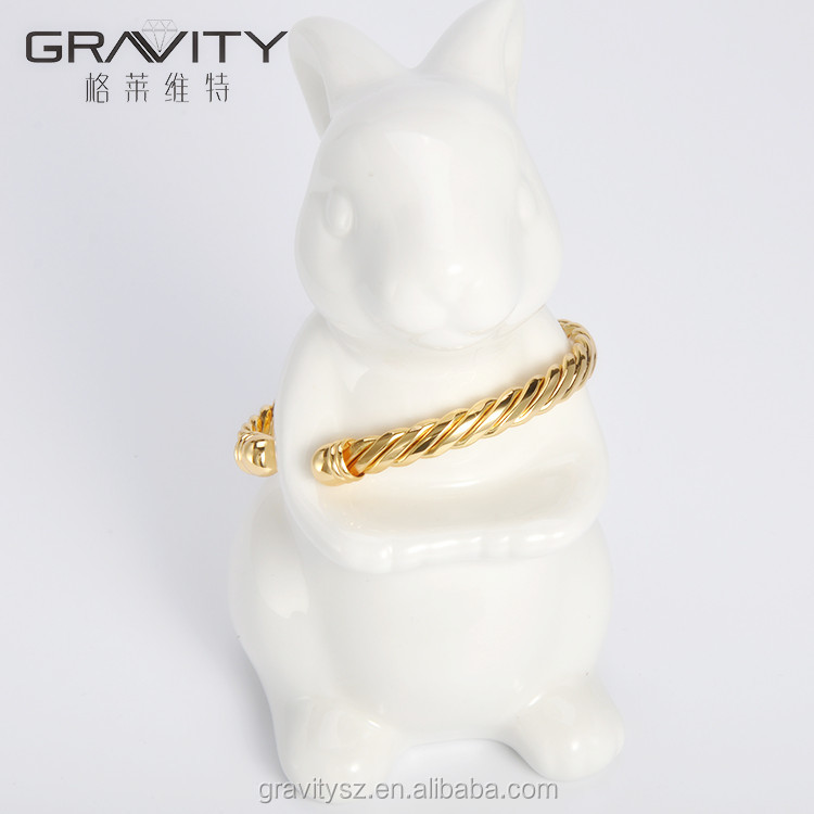 SHZH-103 Gravité bijoux sur commande en gros de mode mince placage bijoux en or dubai bracelet