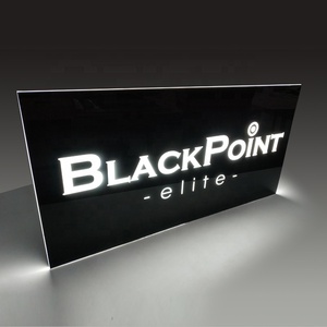 Led Edge Lit Window Display Letter 3D Illuminated Sign Panel Light Box