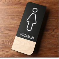 Panneau de toilette en acrylique, plaque personnalisée, prêt à l'emploi, livraison gratuite