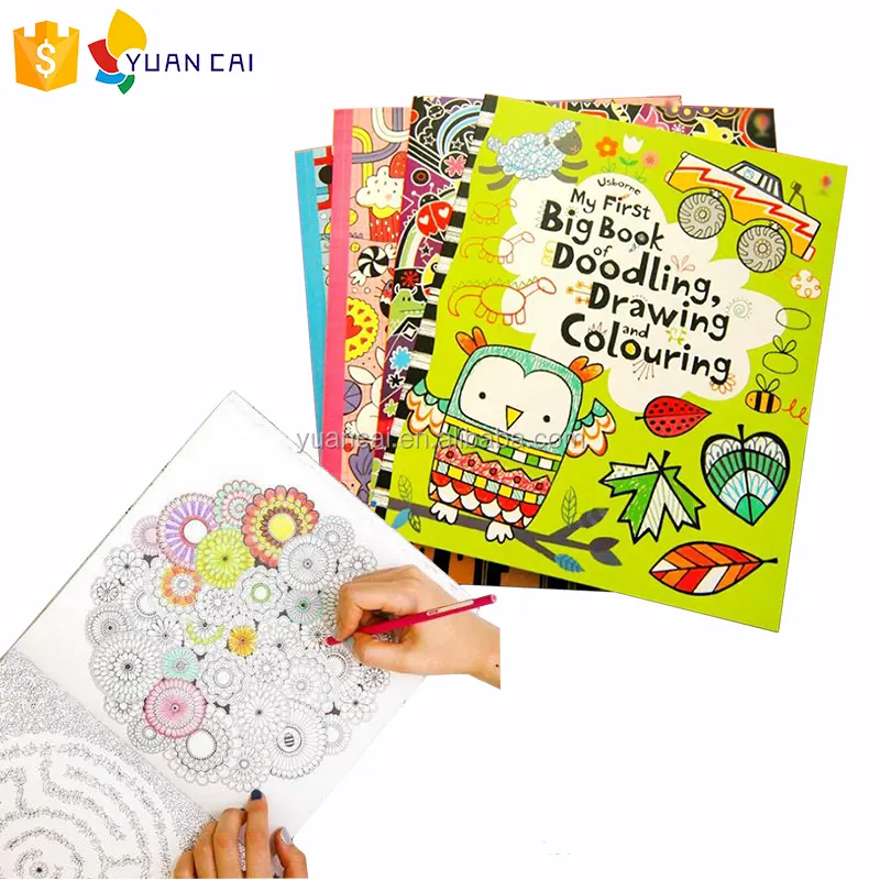 2021 Fashion Kind Boek Afdrukken Mandala Coloring Vullen Boek Voor Kinderen