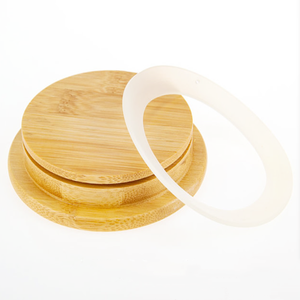 Bougies en verre borosilicate, 18oz, avec couvercle en bambou, 10 pièces - Product Image 3