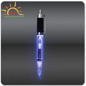 China supplier Novelty And Plastic Material Christmas Led Light Pen/plastic Glow Led Pen