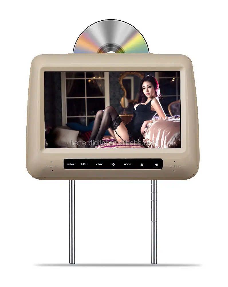 Headrest dvd mit 9 zoll touchscreen HD FM IR USB SD Wireless Game