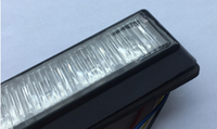 Luces LED de Advertencia Estroboscópicas Mini de Emergencia Ultra Brillantes de Montaje Superficial para Panel de Rejilla Delantera de Automóvil
