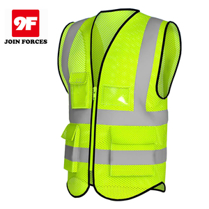 Gilet <span class=keywords><strong>di</strong></span> <span class=keywords><strong>Sicurezza</strong></span> Riflettente 9F Senza Maniche 100% Poliestere per <span class=keywords><strong>Sicurezza</strong></span> Stradale e <span class=keywords><strong>sul</strong></span> <span class=keywords><strong>Lavoro</strong></span> - Product Image 1
