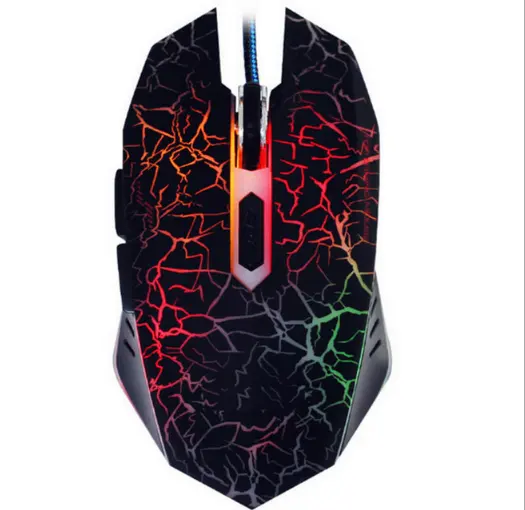 2023 Original 200 different types mouse factory colorful LED backlight wired 6D optical computer gaming mouse