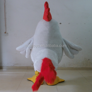 Hola White <strong>Rooster</strong> <strong>Mascot</strong> <strong>Costume</strong>/chicken <strong>Mascot</strong> <strong>Costume</strong>