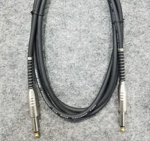 Electric Guitar Cable With Metal 1/4"6.35 Connectors Instrument Cable For Guitar