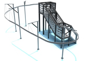 Aventura, montaña rusa, zipline, <span class=keywords><strong>para</strong></span> interior, parque de atracciones - Product Image 4