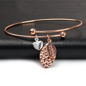 Artículos promocionales China Última Joyería Pulsera <span class=keywords><strong>de</strong></span> la <span class=keywords><strong>Amistad</strong></span> Encanto <span class=keywords><strong>de</strong></span> La Hoja <span class=keywords><strong>de</strong></span> Oro Pulsera <span class=keywords><strong>de</strong></span> Cobre - Product Image 2