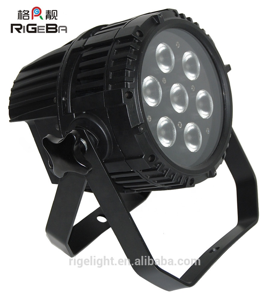 Профессиональный DMX сценический RGBW 4in1 LED 7X10W алюминиевый par свет