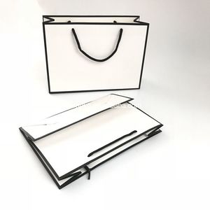 Sacchetti di carta per la spesa con Logo stampato personalizzato abbigliamento di lusso <span class=keywords><strong>porta</strong></span> regali borsa per imballaggio - Product Image 4