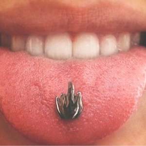 Custom Anelli di Lingua 316L Acciaio Chirurgico 14G Rude Dito Medio <span class=keywords><strong>Piercing</strong></span> Alla Lingua - Product Image 2