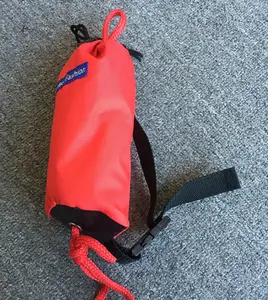 安全 PP 绳浮动皮艇救援 15 米红绳救援扔袋绳