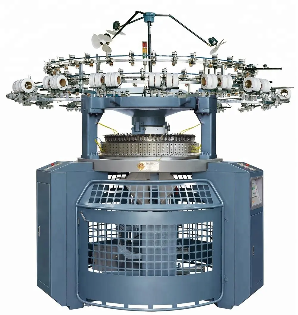 Maquinaria Tejedora De Tela Knitting Machine Taifan Interlock Double Knit Circular Knitting Machine