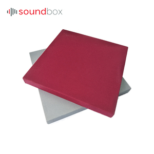 structure micropore laine de fiber de verre Tissu Acoustique Panneau Mural D'absorption Acoustique facile à installer - Product Image 4