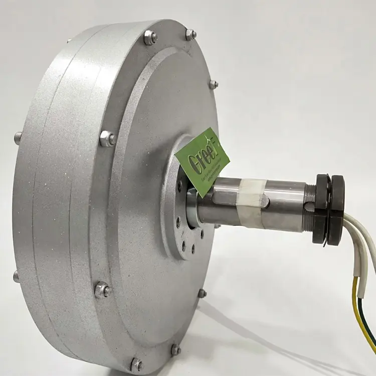 3 fase alternatore a magnete permanente generatore di 2kw rotore esterno coreless 120 rpm, 160 rpm, 180 rpm