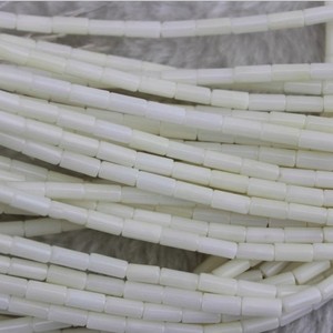 Perline Tubolari in <span class=keywords><strong>Corallo</strong></span> CB8052, Perline Cilindriche in <span class=keywords><strong>Corallo</strong></span> Bambù - Product Image 4