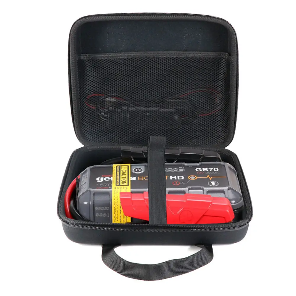 Casing EVA untuk Noco Genius Boost HD GB70 2000 Amp 12V UltraSafe Lithium Jump Starter-Tas Penyimpanan Penutup Kantong Pembawa untuk Perjalanan