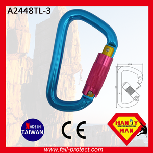 Mosquetón de Aluminio Offset D Triple Lock para Escalada en Roca con Gancho de Nariz - Ideal para Escalada - Product Image 2