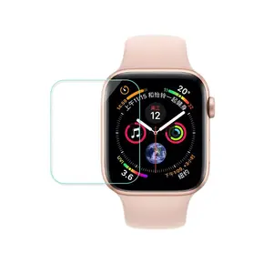 Protector de pantalla de vidrio templado para Apple Watch Series 4, 5, 40mm, 44mm, película sin burbujas, venta al por mayor