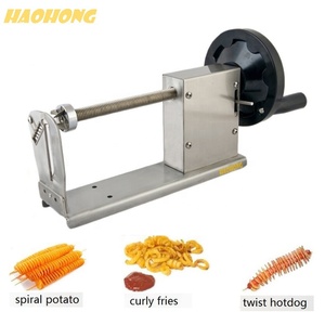 <span class=keywords><strong>Cortador</strong></span> de Patatas en Espiral con Engranaje y Rodamiento para Patatas Fritas Rizadas, Completamente de Acero Inoxidable 304, Alta Eficiencia - Product Image 5