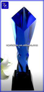 <span class=keywords><strong>2014</strong></span> nuevo diseño azul de <span class=keywords><strong>cristal</strong></span> trofeo - Product Image 1