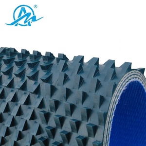 Di fronte triangolo dente di sega PVC marmo e ceramica nastro trasportatore - Product Image 5