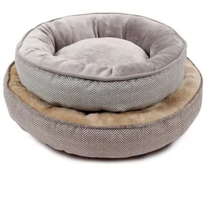 Sample Gratis Comfortabele Duurzaam Pluche Hond Huisdier Bed, Dierbenodigdheden Bed