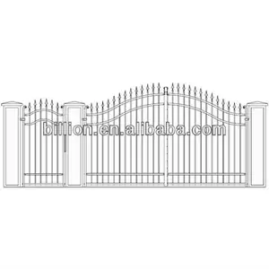 Wrought Iron Swing Garden Gates ออกแบบ