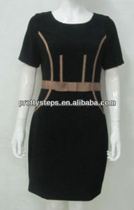 bastante 2015 pasos de importación desde china negro de diseño de una pieza de vestido de fiesta patrón - Product Image 1