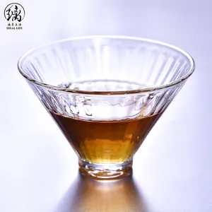 מכירה לוהטת סיטונאי שונה סגנון בורוסיליקט זכוכית תה כוס