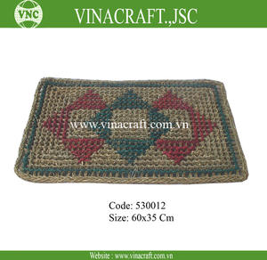 Vente en gros bon marché tapis en jonc de mer naturel et écologique tapis de porte doux fait à la main de style classique fabriqué au Viet Nam - Product Image 2