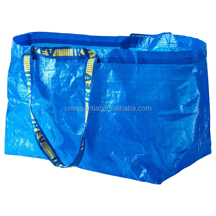 Waterproof customized big shopping bag woven material,big supermarket pp woven bag