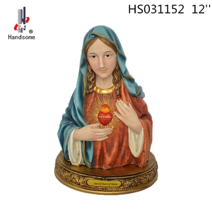 Statue en polyrésine de Jésus-<span class=keywords><strong>Christ</strong></span> catholique, décoration d'intérieur artisanale, figurine religieuse personnalisable, artisanat religieux - Product Image 5